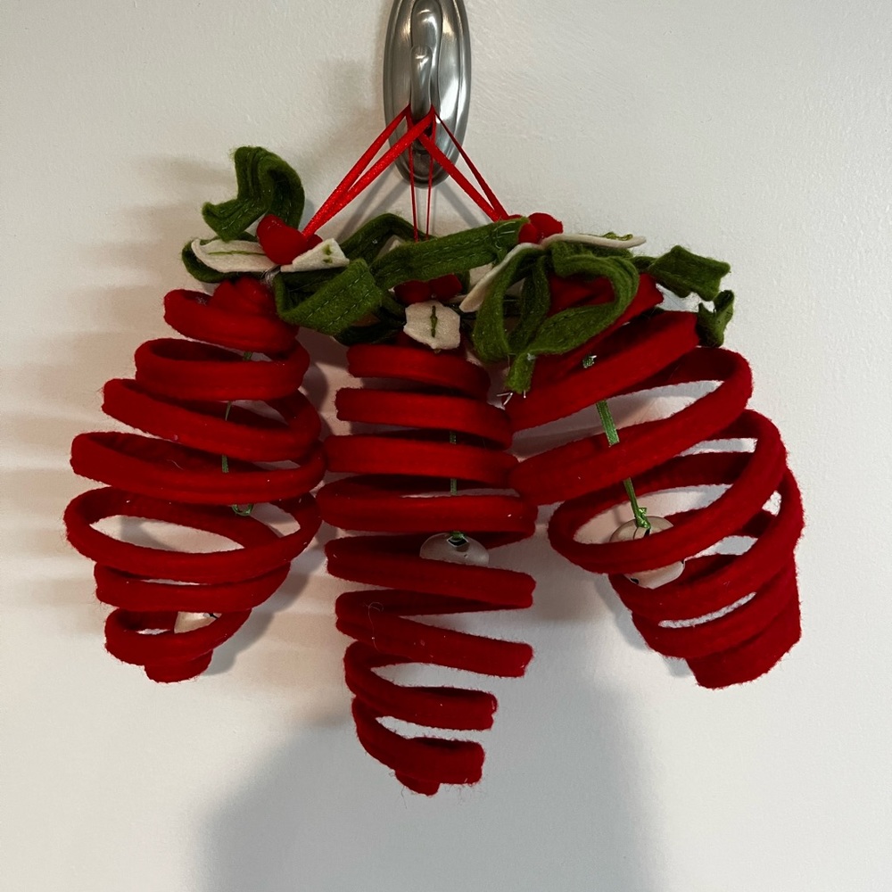 NWOT Bethany Lowe Felt Jingle Bells, Set of 3